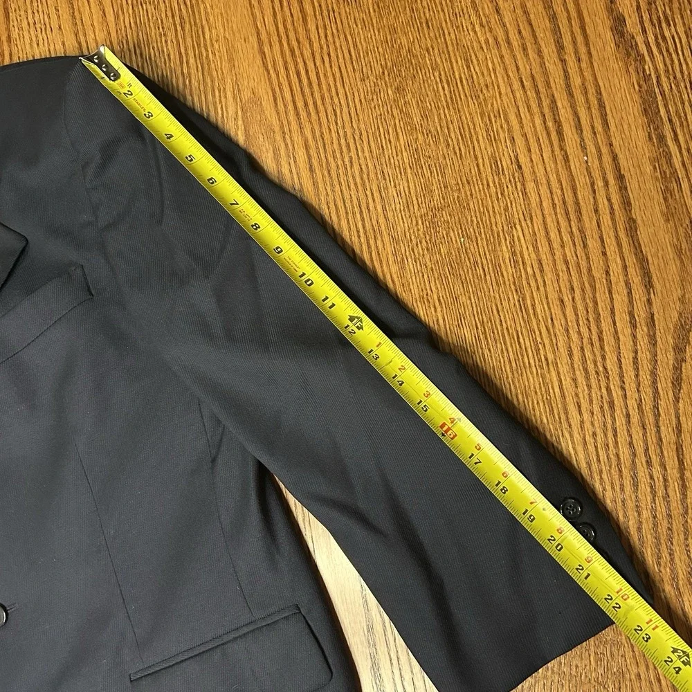 Claudio Morelli Mens Blazer Career Suit Single Breasted Pure Wool Size 40 Navy
